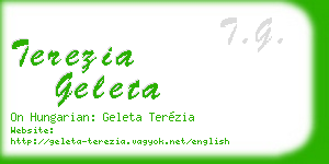 terezia geleta business card