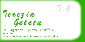 terezia geleta business card